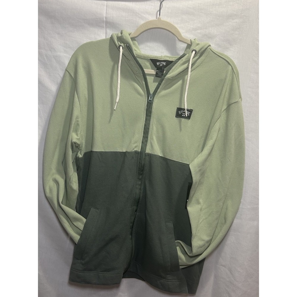 NWT Billabong Oversized Small Hooded Lightweight Jacket Two Toned 80's Vibe